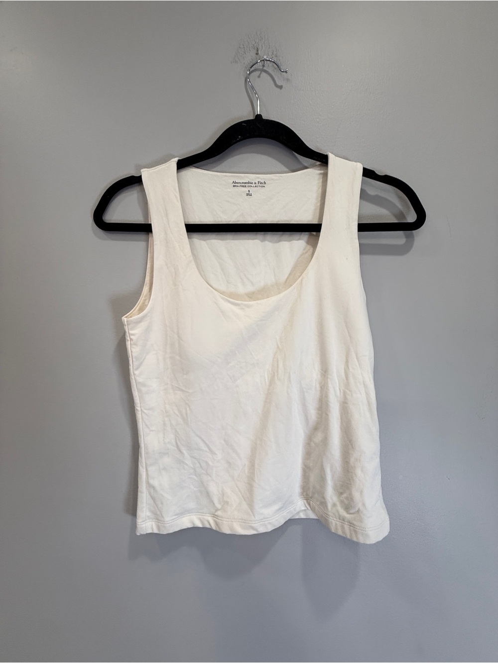 Abercrombie & Fitch Off-White Scoop Neck Tank